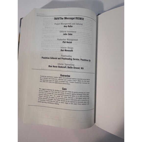 TNIV Parallel Bible The Message/Remix Hardcover By Zondervan - Picture 7 of 9
